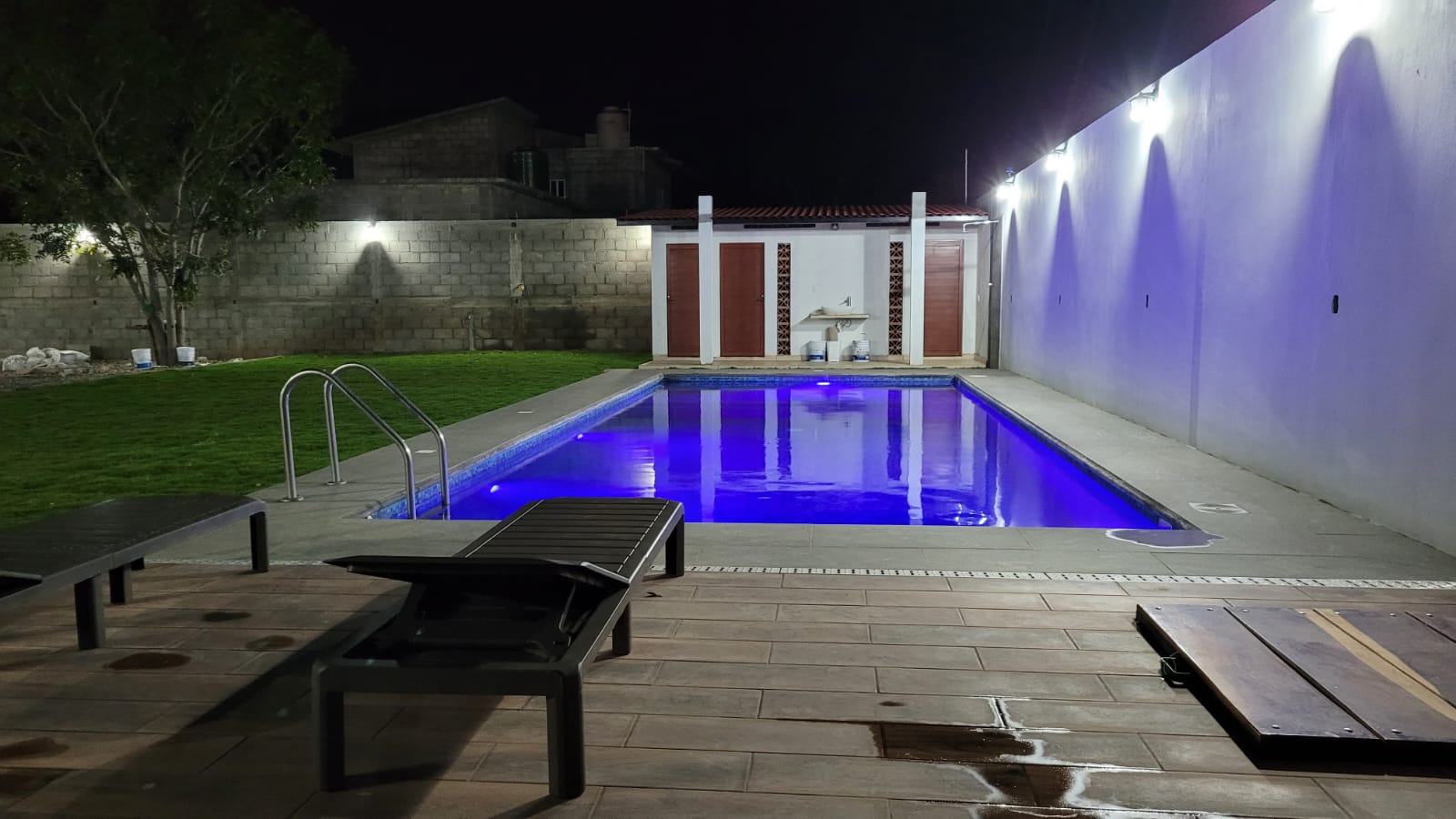 Terraza de noche